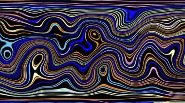 Türbülans sıvısı renkli desen soldan sağa hareket ediyor