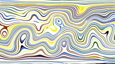 Türbülans sıvısı renkli desen soldan sağa hareket ediyor