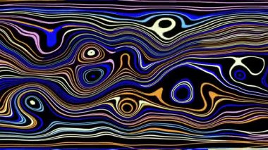 Türbülans sıvısı renkli desen soldan sağa hareket ediyor