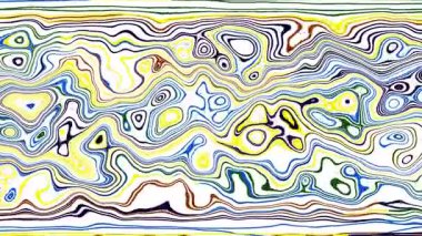 Türbülans sıvısı renkli desen soldan sağa hareket ediyor