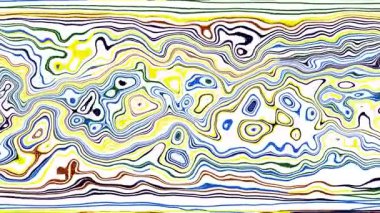 Türbülans sıvısı renkli desen soldan sağa hareket ediyor