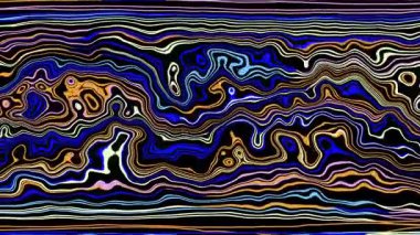 Türbülans sıvısı renkli desen soldan sağa hareket ediyor