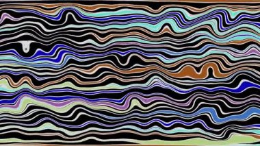 Türbülans sıvısı renkli desen soldan sağa hareket ediyor