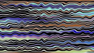 Türbülans sıvısı renkli desen soldan sağa hareket ediyor