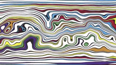 Türbülans sıvısı renkli desen soldan sağa hareket ediyor