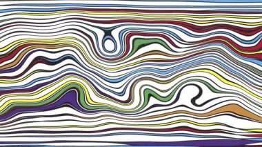 Türbülans sıvısı renkli desen soldan sağa hareket ediyor