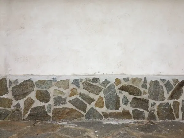 Промышленный Стиль Нерегулярные Opus Incertum Каменной Стены Отделки Копирования Пространства — стоковое фото