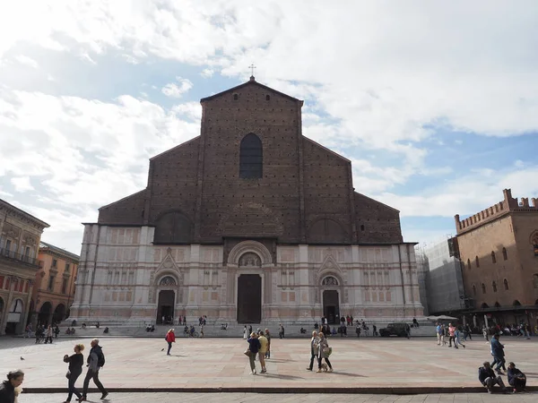 Bologna Italy Circa September 2022 San Petronio Translation Saint Petronius — Stock Photo, Image
