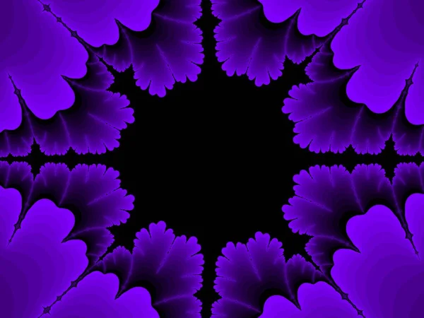 Violett Mandelbrotmängden Abstrakt Fractal Illustration Användbar Som Bakgrund — Stockfoto