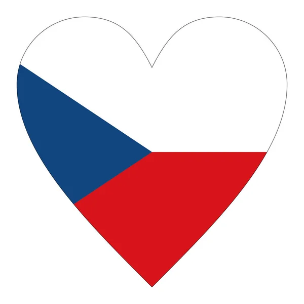 Çek Cumhuriyeti Seviyorum Nam Diğer Çek Cumhuriyeti Beyaz Arka Planda — Stok fotoğraf