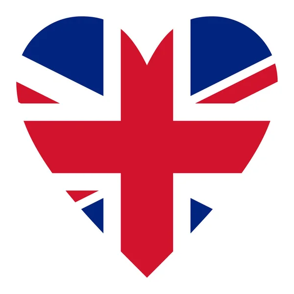 Люблю Великобританию Белом Фоне — стоковое фото