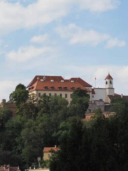 Zamek Spilberk Wzgórzu Brnie Czechy — Zdjęcie stockowe