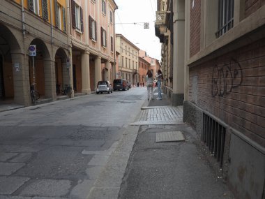 BOLOGNA, İTALYA - CIRCA EPTEMBERİ 2022: sütun portico