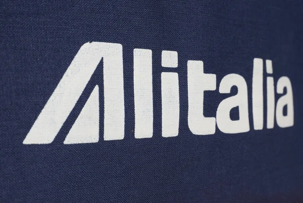 Rome Italien Circa October 2022 Alitalia Airlines Undertecknar — Stockfoto