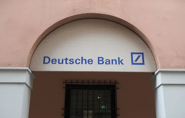 stock image BOLOGNA, ITALY - CIRCA SEPTEMBER 2022: Deutsche Bank storefront sign