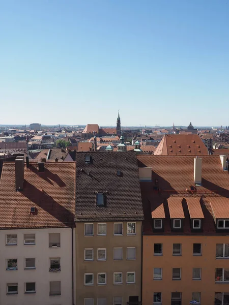 Вид Повітря Місто Нюрнберг Німеччина — стокове фото