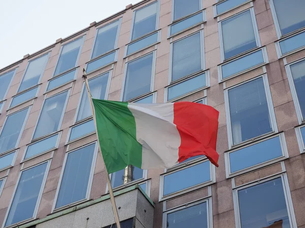 Bandera Nacional Italiana Italia Europa —  Fotos de Stock