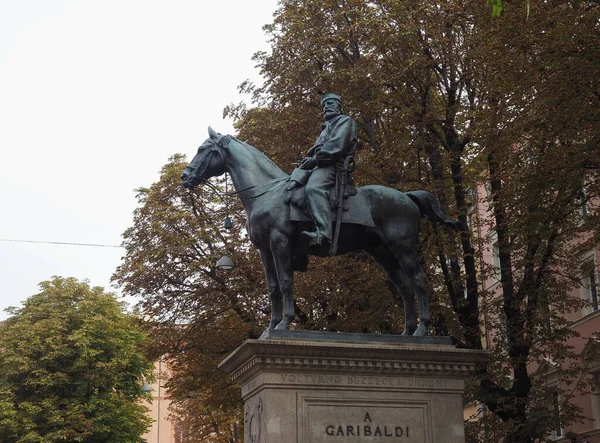 Giuseppe Garibaldi Statua Equestre Dello Scultore Arnaldo Zocchi Intorno 1900 — Foto Stock