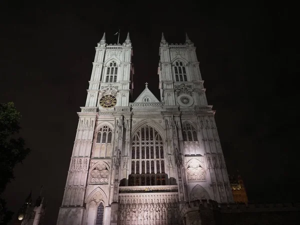 Iglesia Anglicana Abadía Westminster Por Noche Londres Reino Unido —  Fotos de Stock