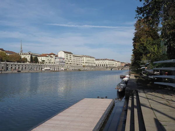 Turin Italy Circa November 2022 View City Skyline River — стокове фото