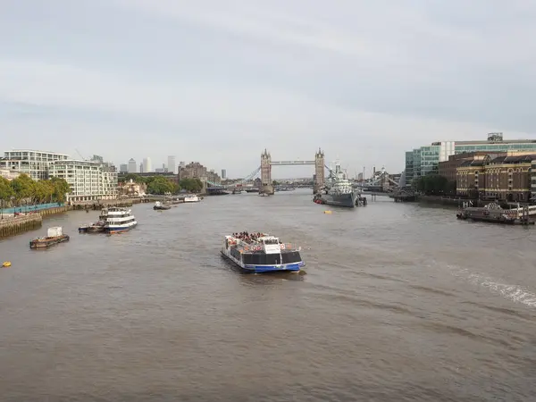 London Circa October 2022 Panoramic View River Thames Including Tower — стокове фото