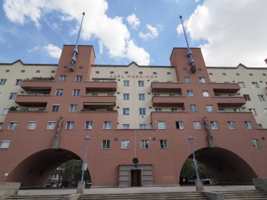 Avusturya, Viyana Heiligenstadt 'taki Karl Marx Hof konut kompleksi