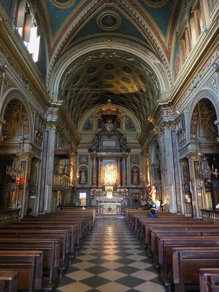 Turín Italia Circa Octubre 2022 Iglesia San Carlo Borromeo Interior — Foto de Stock
