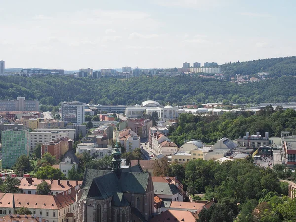 Вигляд Повітря Місто Брно Чехія — стокове фото
