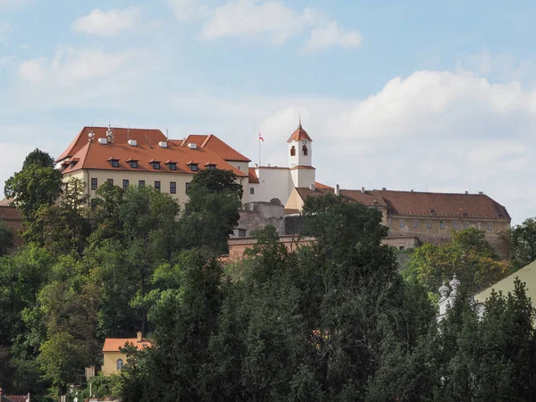 Castello Spilberk Sulla Collina Brno Repubblica Ceca — Foto Stock