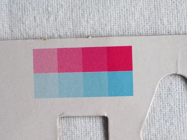 Colour Bars Printed Trim Area Density Quality Control — 스톡 사진