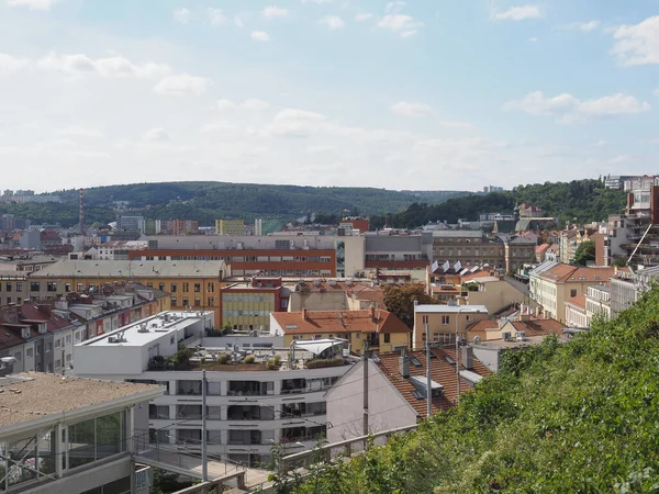 チェコ共和国のブルノの街の空中風景 — ストック写真