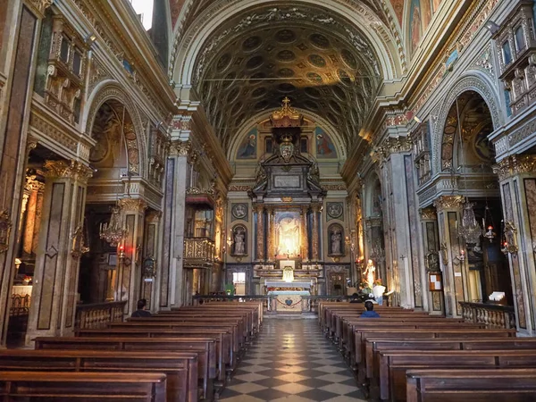 Turin Italia Circa Octombrie 2022 Interiorul Bisericii San Carlo Borromeo — Fotografie, imagine de stoc