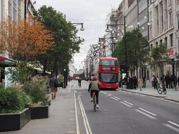 London Circa Oktober 2022 Menschen Der Oxford Street — Stockfoto