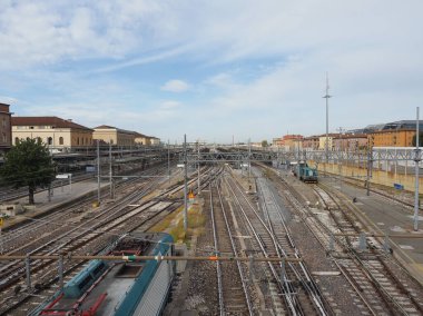 İtalya, Bologna 'daki Bologna Centrale tren istasyonu.