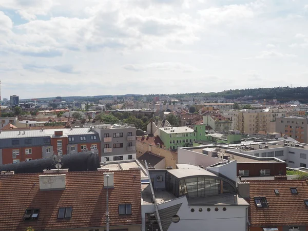 Αεροφωτογραφία Της Πόλης Μπρνο Τσεχία — Φωτογραφία Αρχείου