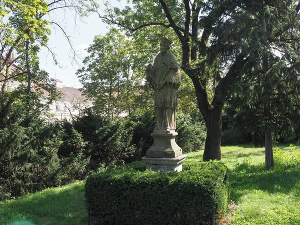 Johannes Van Nepomuk Heilige Van Bohemen Monument Brno Tsjechië — Stockfoto