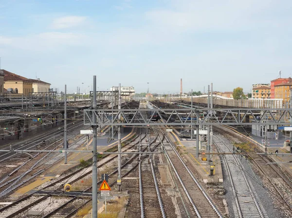 Центральний Залізничний Вокзал Болоньї Італія — стокове фото