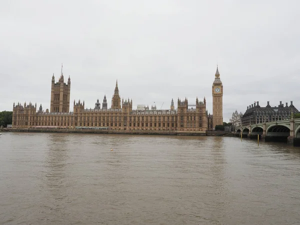 Σπίτια Του Κοινοβουλίου Αλλιώς Westminster Palace Στο Λονδίνο Ηνωμένο Βασίλειο — Φωτογραφία Αρχείου