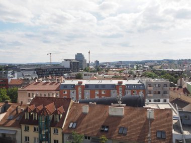 Çek Cumhuriyeti 'nin Brno kentindeki hava manzarası
