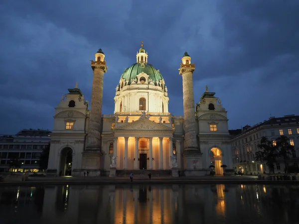 Stock image Karlskirche translation St Charles Borromeo church in Vienna, Austria