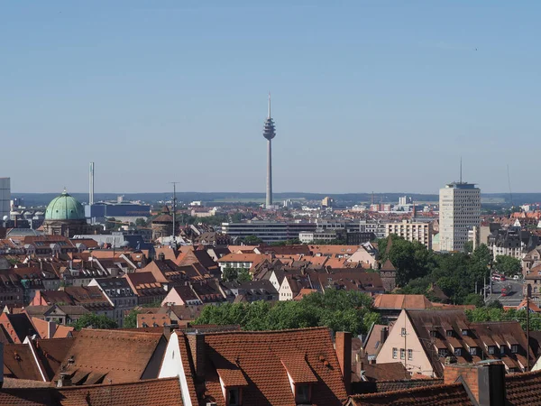 Вид Воздуха Город Нюрнберг Германия — стоковое фото