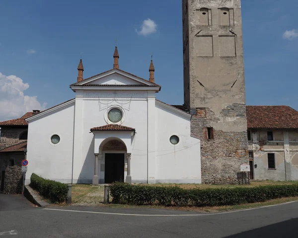 Santa Maria Maggiore Translation Mary Major Church Candelo Italy — Foto Stock