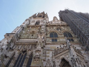 Regensburger Dom namı diğer Regensburg, Almanya 'daki Aziz Peter Katedrali