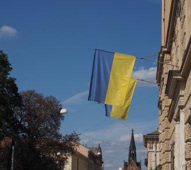Ukrayna ulusal bayrağı, Avrupa