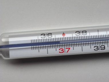 Vücut ısısını ölçmek için analog termometre