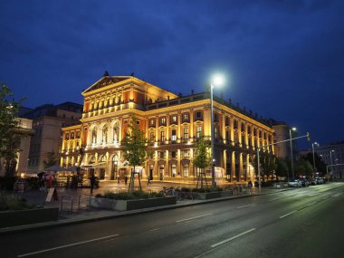 VIENNA, AUSTRIA - CIRCA AĞUSTRust 2022: Wiener Musikverein tercümesi Viyana Müzik Birliği konser salonu