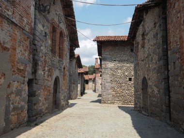 Ricetto fortified medieval village in Candelo, Italy