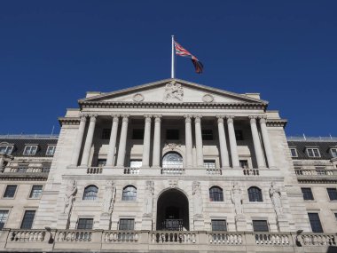 Bank of England BoE Londra 'da, İngiltere