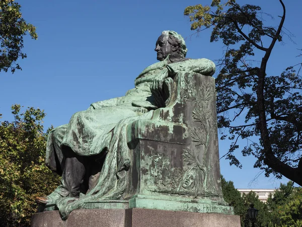 Goethedenkmal Μετάφραση Goethe Μνημείο Του Γλύπτη Edmund Hellmer Γύρω Στο — Φωτογραφία Αρχείου