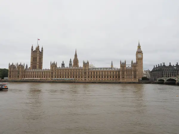 Здания Парламента Вестминстерского Дворца Лондоне Великобритания — стоковое фото
